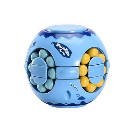 3 PCS Finger Magic Bean Rubik Cube ของเล่นเด็กปัญญาปลายนิ้ว Spinning Top, 633-117M / Lilac, 633-117M / Yellow, 633-117M / Lake Cyan, 633-117M / Blue Indigo