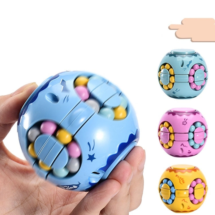 3 PCS Finger Magic Bean Rubik Cube ของเล่นเด็กปัญญาปลายนิ้ว Spinning Top, 633-117M / Lilac, 633-117M / Yellow, 633-117M / Lake Cyan, 633-117M / Blue Indigo