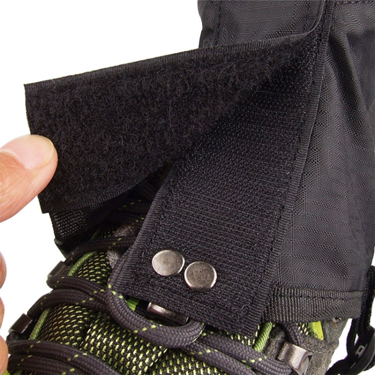 LUCKSTONE ปีนเขาเดินป่าสวมกันน้ำน้ำหนักเบา Breathable Muddy Road Anti-สกปรกเท้า, Foot Cover M  (Black)