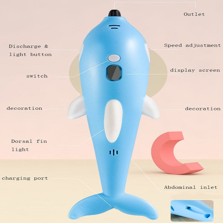 ปากกาการพิมพ์ 3 มิติแปรงกราฟฟิตีภาพวาดสามมิติ, Dolphin Pink