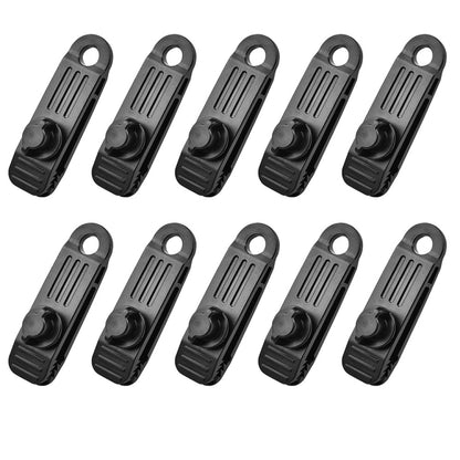10 PCS Outdoor Camping Canopy คลิปกันลมเต็นท์จุดดึงเพิ่มเติมคลิปพลาสติกกันฝน Tarp คลิปยึด, B Clip, B Clip + Bouncy Ball
