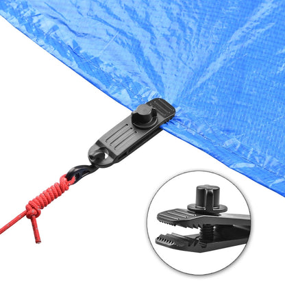 10 PCS Outdoor Camping Canopy คลิปกันลมเต็นท์จุดดึงเพิ่มเติมคลิปพลาสติกกันฝน Tarp คลิปยึด, B Clip, B Clip + Bouncy Ball