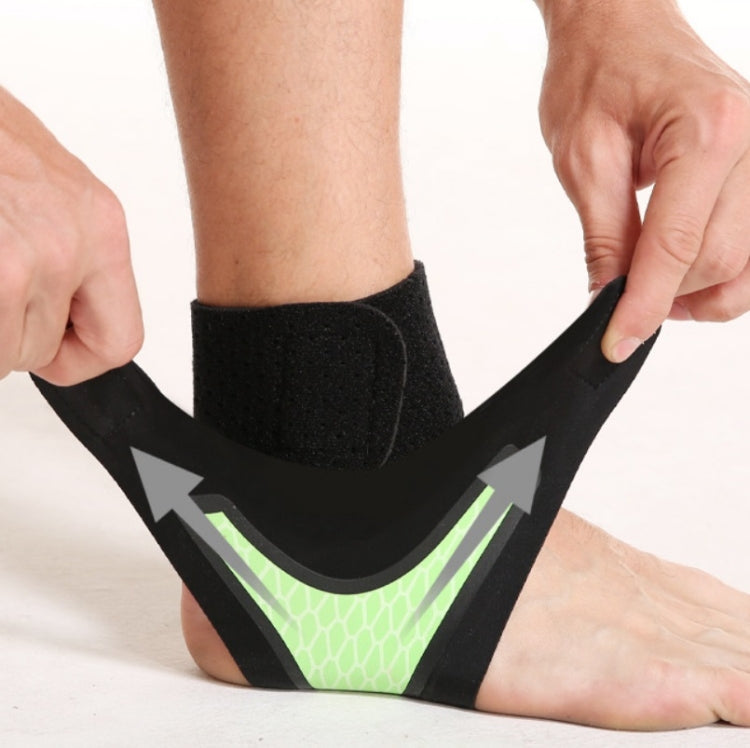 Neoprene กีฬาข้อเท้าสนับสนุนการบีบอัดข้อเท้าสนับสนุนคงที่สายรัดป้องกัน, Left Foot (Black), Right Foot (Black), Left Foot (Green), Right Foot (Green), Left Foot (Purple), Right Foot (Purple)
