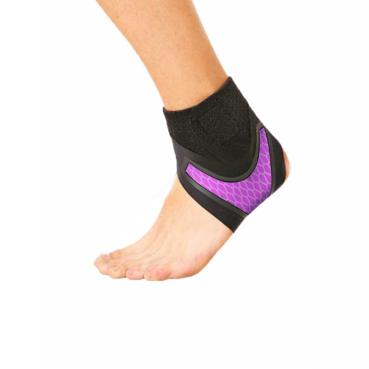 Neoprene กีฬาข้อเท้าสนับสนุนการบีบอัดข้อเท้าสนับสนุนคงที่สายรัดป้องกัน, Left Foot (Black), Right Foot (Black), Left Foot (Green), Right Foot (Green), Left Foot (Purple), Right Foot (Purple)