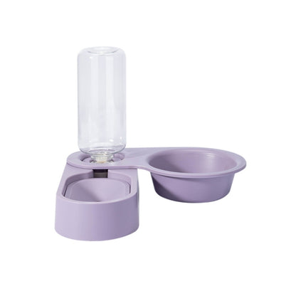 อุปกรณ์สำหรับสัตว์เลี้ยง สุนัข แมว ชามอาหารพับหมุนชามคู่, Green Without Bowl, Purple Without Bowl, Pink Without Bowl, Gray Without Bowl, Green With Bowl, Purple With Bowl, Pink With Bowl, Gray With Bowl