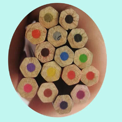 ชุดดินสอสีน้ำมันหกเหลี่ยม 50 สีศิลปะการวาดภาพชุดดินสอสี, 50-Color Pencil Set