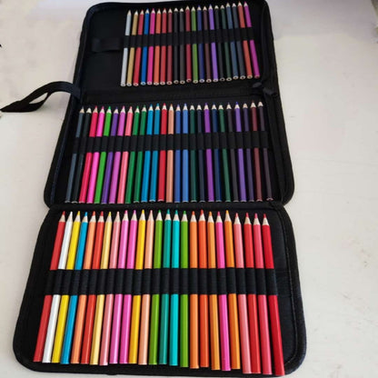 ชุดกระเป๋าดินสอสีมันหกเหลี่ยม 72 สี, 72 Color Hexagon Pencil