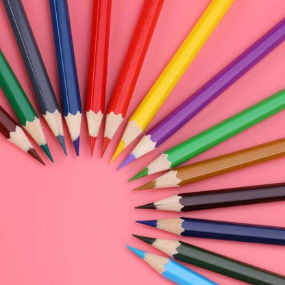 ชุดกระเป๋าดินสอสีมันหกเหลี่ยม 72 สี, 72 Color Hexagon Pencil