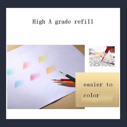 ดินสอสีกล่องดีบุก 72 สี, 72-Color Pencils