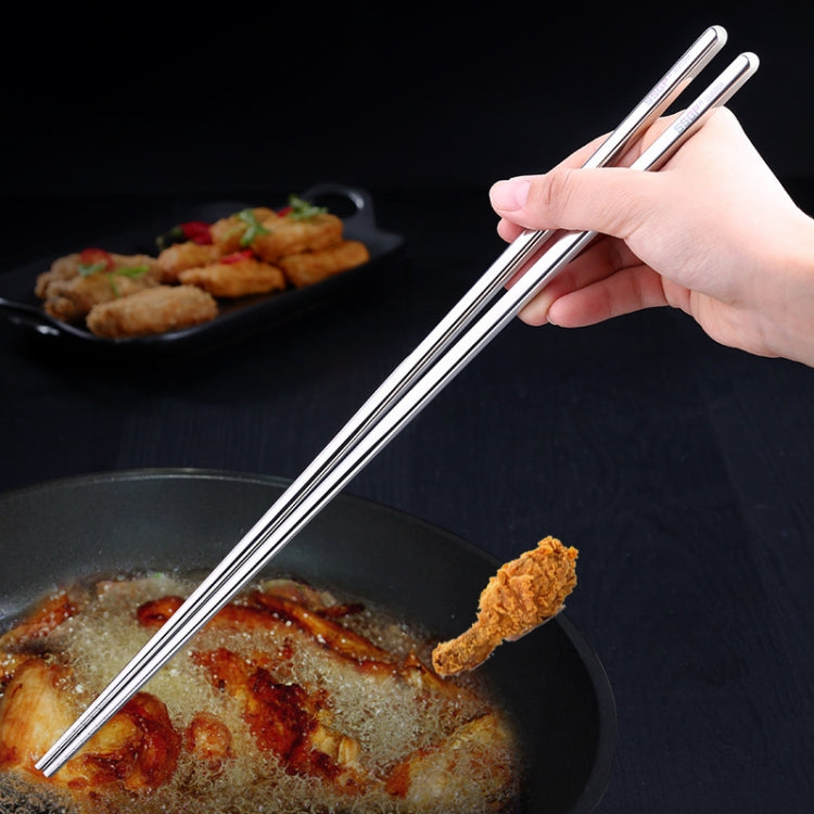 SSGP 3 คู่ขยายตะเกียบสแตนเลสลื่น Anti-Scalding ตะเกียบยาวตะเกียบก๋วยเตี๋ยวตะเกียบหม้อร้อน, 36cm