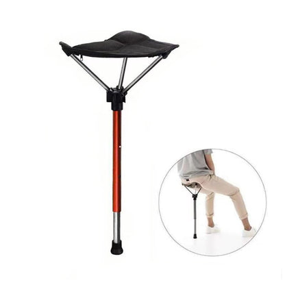 เก้าอี้พับกลางแจ้งแบบพกพาคิวที่นั่งตกปลา Mazza Telescopic เก้าอี้พับ, Folding Stool