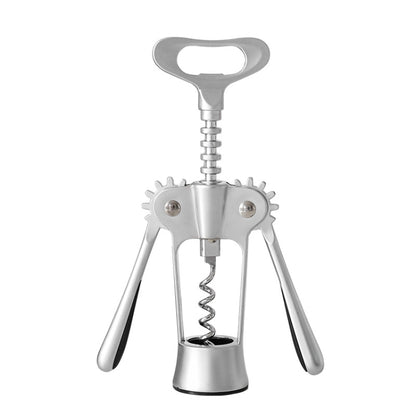 ห้องครัวมัลติฟังก์ชั่นคู่มือไวน์โลหะผสมสังกะสีที่เปิดขวด, Zinc Alloy Silver