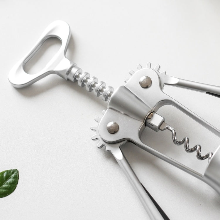 ห้องครัวมัลติฟังก์ชั่นคู่มือไวน์โลหะผสมสังกะสีที่เปิดขวด, Zinc Alloy Silver