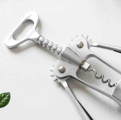 ห้องครัวมัลติฟังก์ชั่นคู่มือไวน์โลหะผสมสังกะสีที่เปิดขวด, Zinc Alloy Silver