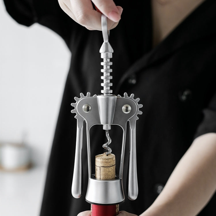 ห้องครัวมัลติฟังก์ชั่นคู่มือไวน์โลหะผสมสังกะสีที่เปิดขวด, Zinc Alloy Silver