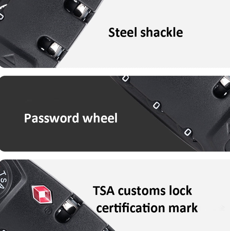 TSA007 รหัสล็อคกระเป๋าเดินทาง รหัสล็อคศุลกากร, Luggage Code Lock