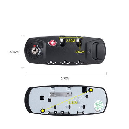 TSA007 รหัสล็อคกระเป๋าเดินทาง รหัสล็อคศุลกากร, Luggage Code Lock