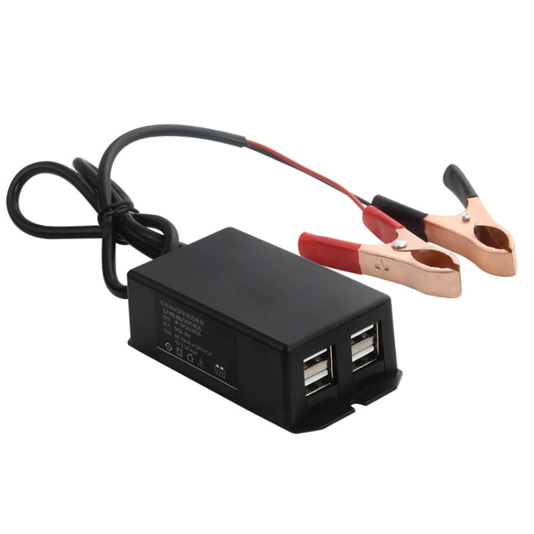 2 ชิ้น 12/24 โวลต์ 4 อินเตอร์เฟซ USB รถจักรยานยนต์ รถ ชาร์จโทรศัพท์มือถือ, Phone Charger
