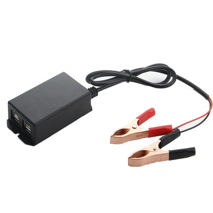 2 ชิ้น 12/24 โวลต์ 4 อินเตอร์เฟซ USB รถจักรยานยนต์ รถ ชาร์จโทรศัพท์มือถือ, Phone Charger