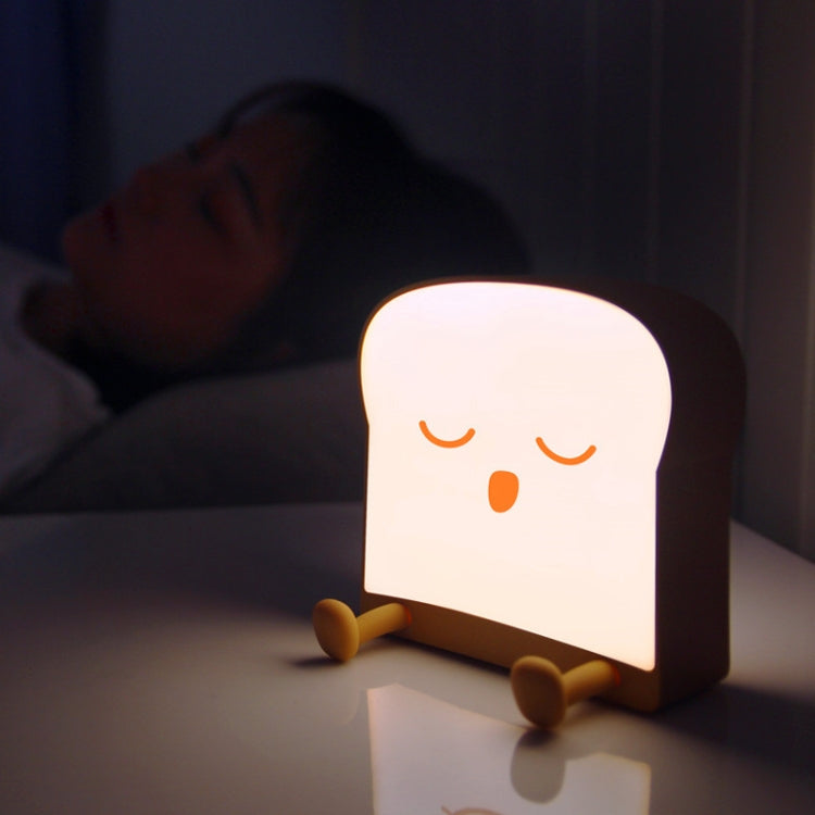 F-L-01 ไฟกลางคืนขนมปังปิ้งพร้อมที่วางโทรศัพท์มือถือห้องนอนเด็ก Timing Sleep Light, F-L-01 Toast Bread Gluttonous, F-L-01 Toast Bread Snooze, F-L-01 Toast Bread Playful