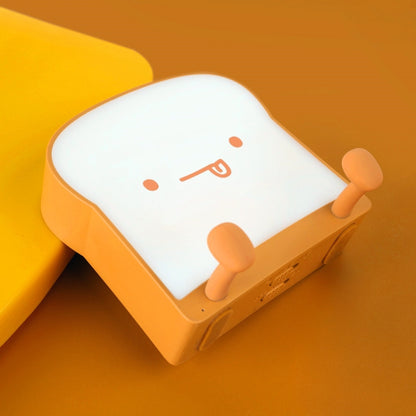 F-L-01 ไฟกลางคืนขนมปังปิ้งพร้อมที่วางโทรศัพท์มือถือห้องนอนเด็ก Timing Sleep Light, F-L-01 Toast Bread Gluttonous, F-L-01 Toast Bread Snooze, F-L-01 Toast Bread Playful