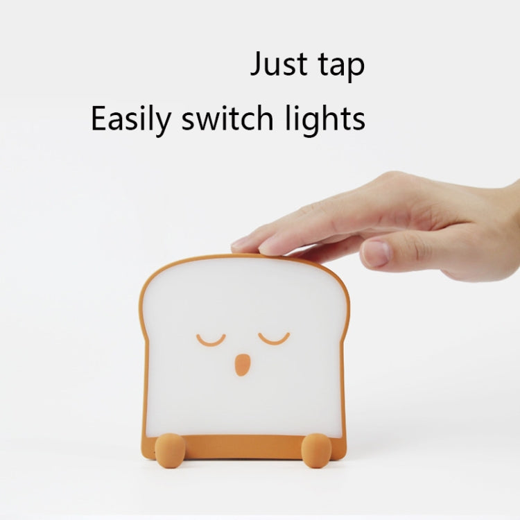 F-L-01 ไฟกลางคืนขนมปังปิ้งพร้อมที่วางโทรศัพท์มือถือห้องนอนเด็ก Timing Sleep Light, F-L-01 Toast Bread Gluttonous, F-L-01 Toast Bread Snooze, F-L-01 Toast Bread Playful