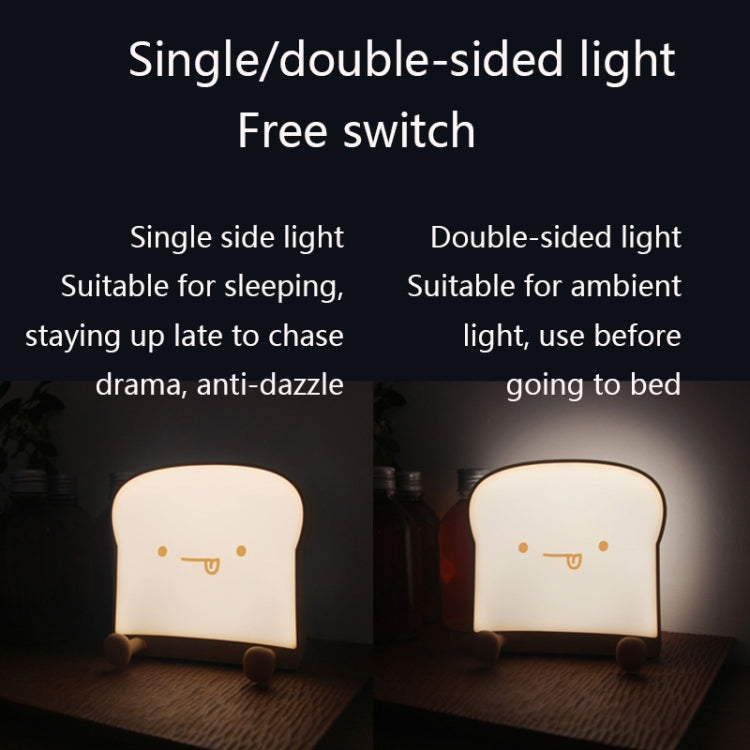 F-L-01 ไฟกลางคืนขนมปังปิ้งพร้อมที่วางโทรศัพท์มือถือห้องนอนเด็ก Timing Sleep Light, F-L-01 Toast Bread Gluttonous, F-L-01 Toast Bread Snooze, F-L-01 Toast Bread Playful
