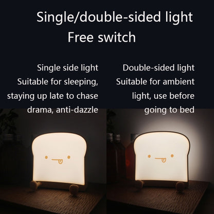 F-L-01 ไฟกลางคืนขนมปังปิ้งพร้อมที่วางโทรศัพท์มือถือห้องนอนเด็ก Timing Sleep Light, F-L-01 Toast Bread Gluttonous, F-L-01 Toast Bread Snooze, F-L-01 Toast Bread Playful
