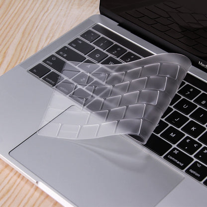 ฟิล์มป้องกันแป้นพิมพ์แล็ปท็อป TPU โปร่งใส 0.13 มม, For MacBook Air 13.3 inch A1369 & A1466, For MacBook Pro 13.3 inch A1706 & A1989 & A2159 (with Touch Bar), For MacBook Pro 15.4 inch A1707 & A1990 (with Touch Bar)