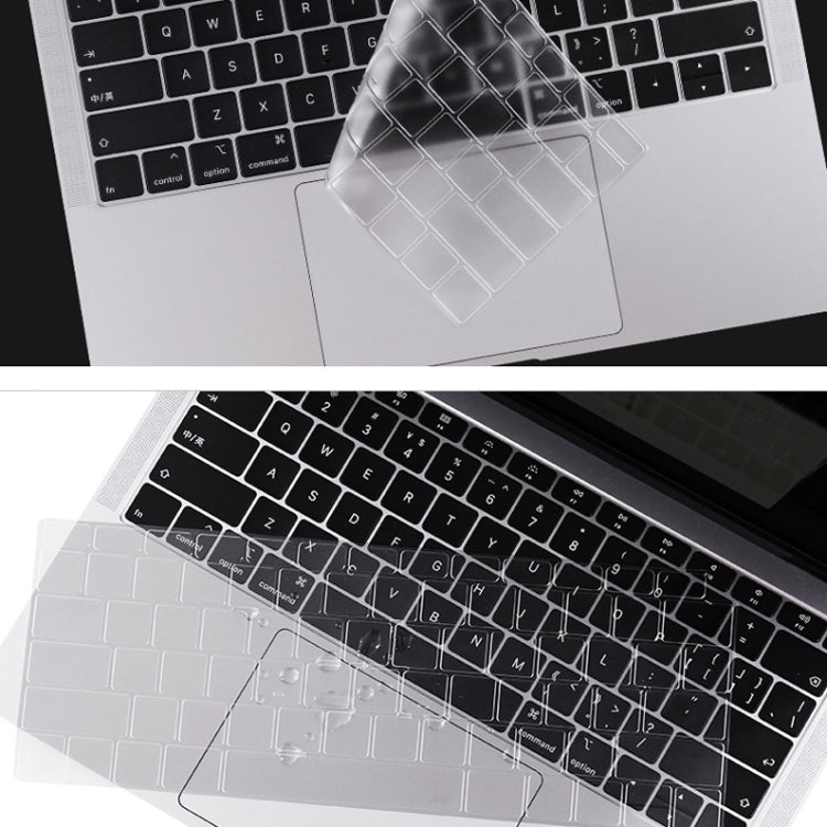 ฟิล์มป้องกันแป้นพิมพ์แล็ปท็อป TPU โปร่งใส 0.13 มม, For MacBook Air 13.3 inch A1369 & A1466, For MacBook Pro 13.3 inch A1706 & A1989 & A2159 (with Touch Bar), For MacBook Pro 15.4 inch A1707 & A1990 (with Touch Bar)