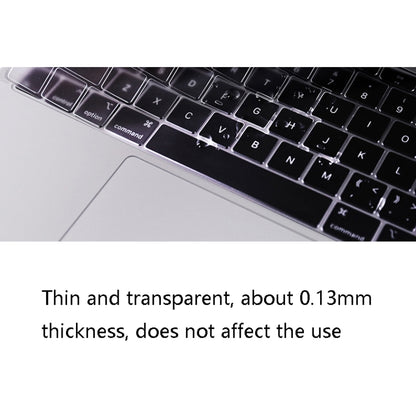ฟิล์มป้องกันแป้นพิมพ์แล็ปท็อป TPU โปร่งใส 0.13 มม, For MacBook Air 13.3 inch A1369 & A1466, For MacBook Pro 13.3 inch A1706 & A1989 & A2159 (with Touch Bar), For MacBook Pro 15.4 inch A1707 & A1990 (with Touch Bar)