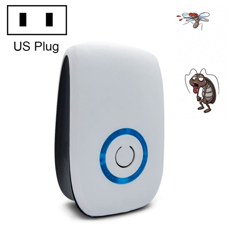 H12 2 ชิ้นอัลตราโซนิกอิเล็กทรอนิกส์ เมาส์ Repeller ครัวเรือนมินิยุง Repeller, H12 US Plug White