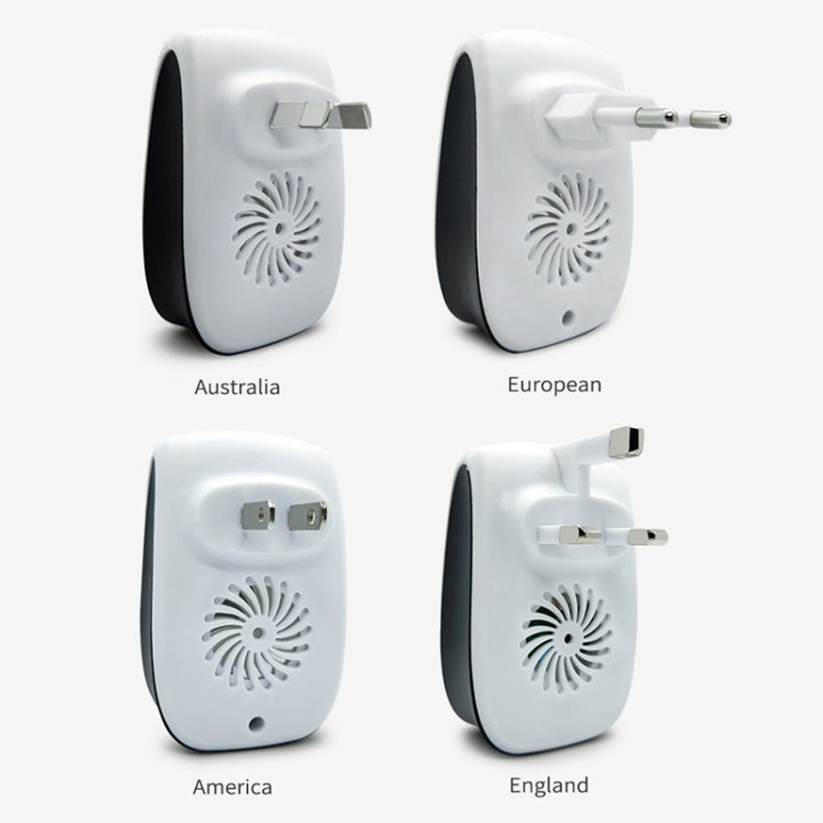 H12 2 ชิ้นอัลตราโซนิกอิเล็กทรอนิกส์ เมาส์ Repeller ครัวเรือนมินิยุง Repeller, H12 US Plug White