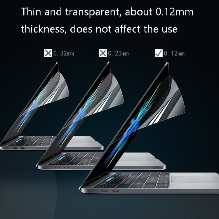 ฟิล์มป้องกันหน้าจอแล็ปท็อป PET โปร่งแสง HD 0.12 มม. 4H, For MacBook Air 11.6 inch A1465 / A1370, For MacBook Retina 12 inch A1534, For MacBook Pro 13.3 inch A1708 / A1706 / A1989 / A2159, For MacBook Air 13.3 inch A1466 / A1369                         ...