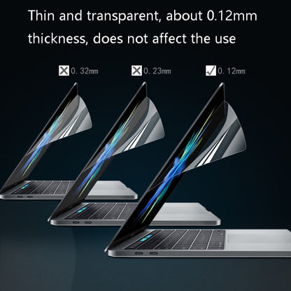 ฟิล์มป้องกันหน้าจอแล็ปท็อป PET โปร่งแสง HD 0.12 มม. 4H, For MacBook Air 11.6 inch A1465 / A1370, For MacBook Retina 12 inch A1534, For MacBook Pro 13.3 inch A1708 / A1706 / A1989 / A2159, For MacBook Air 13.3 inch A1466 / A1369                         ...