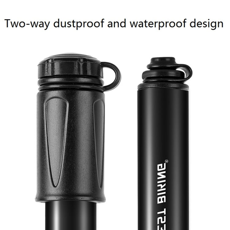 West Biking จักรยานแรงดันสูง เครื่องสูบน้ำ มินิบาสเกตบอลแบบพกพา Inflator พร้อมท่อ, Basketball Inflator With Hose(Black)