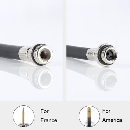 West Biking จักรยานแรงดันสูง เครื่องสูบน้ำ มินิบาสเกตบอลแบบพกพา Inflator พร้อมท่อ, Basketball Inflator With Hose(Black)