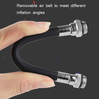 West Biking จักรยานแรงดันสูง เครื่องสูบน้ำ มินิบาสเกตบอลแบบพกพา Inflator พร้อมท่อ, Basketball Inflator With Hose(Black)
