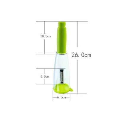 4 PCS ประเภทการปอกเปลือกมีดกล่องเก็บของกบมีดปอกเปลือกในครัวเรือนผลไม้ Multifunctional Peeler, 4 PCS
