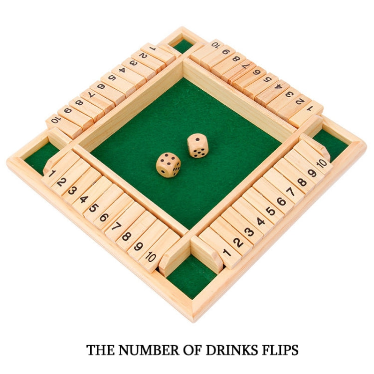 สี่ด้านดิจิตอล Flop เกมปาร์ตี้ปฏิสัมพันธ์เด็กการศึกษา Leisure Board เกมผู้ใหญ่ Decompression ของเล่นไม้, Green