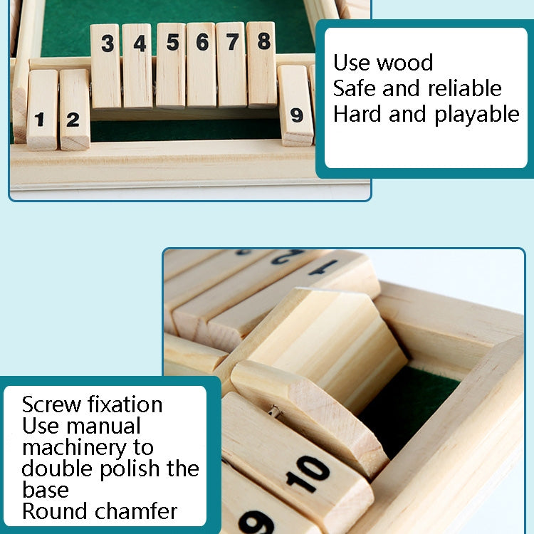 สี่ด้านดิจิตอล Flop เกมปาร์ตี้ปฏิสัมพันธ์เด็กการศึกษา Leisure Board เกมผู้ใหญ่ Decompression ของเล่นไม้, Green