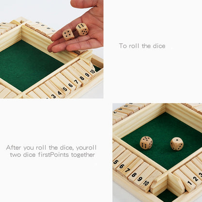 สี่ด้านดิจิตอล Flop เกมปาร์ตี้ปฏิสัมพันธ์เด็กการศึกษา Leisure Board เกมผู้ใหญ่ Decompression ของเล่นไม้, Green