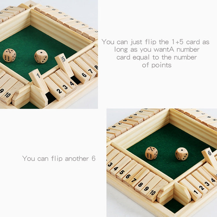 สี่ด้านดิจิตอล Flop เกมปาร์ตี้ปฏิสัมพันธ์เด็กการศึกษา Leisure Board เกมผู้ใหญ่ Decompression ของเล่นไม้, Green