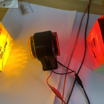 12/24V 2000-4000K 14 LEDs รถบรรทุกไฟด้านข้างสองสีไฟท้ายด้านข้างรถพ่วง, 14 LEDs
