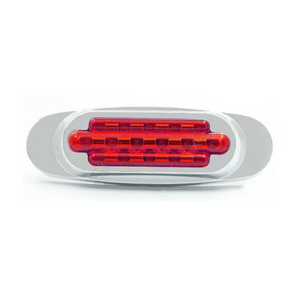 12-24V 2000-4000K 16 LEDs ไฟด้านข้างไฟฟ้าไฟท้ายด้านข้างไฟปรับเปลี่ยนรถบรรทุกสินค้า, Red (2 Lines Always Bright), Yellow (2 Lines Always Bright), Red (High and Low Light 3 Lines), Yellow (High and Low Light 3 Lines)