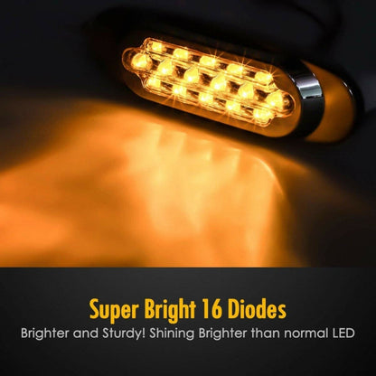 12-24V 2000-4000K 16 LEDs ไฟด้านข้างไฟฟ้าไฟท้ายด้านข้างไฟปรับเปลี่ยนรถบรรทุกสินค้า, Red (2 Lines Always Bright), Yellow (2 Lines Always Bright), Red (High and Low Light 3 Lines), Yellow (High and Low Light 3 Lines)