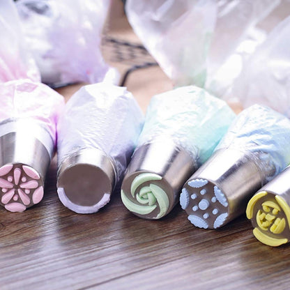 2 ชุด 27 in 1 ตกแต่งปากชุดไม่มีรอยต่อครีมบีบปาก, 27 PCS/Set