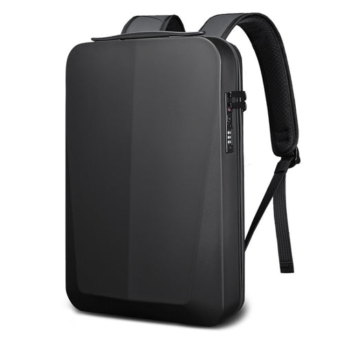 BANGE BG-22201 Business Hard Shell Computer Bag Men Backpack Waterproof กระเป๋าเดินทาง, Black, Silver White, Titanium