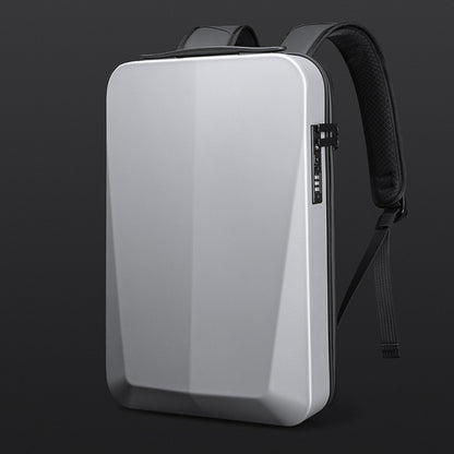 BANGE BG-22201 Business Hard Shell Computer Bag Men Backpack Waterproof กระเป๋าเดินทาง, Black, Silver White, Titanium