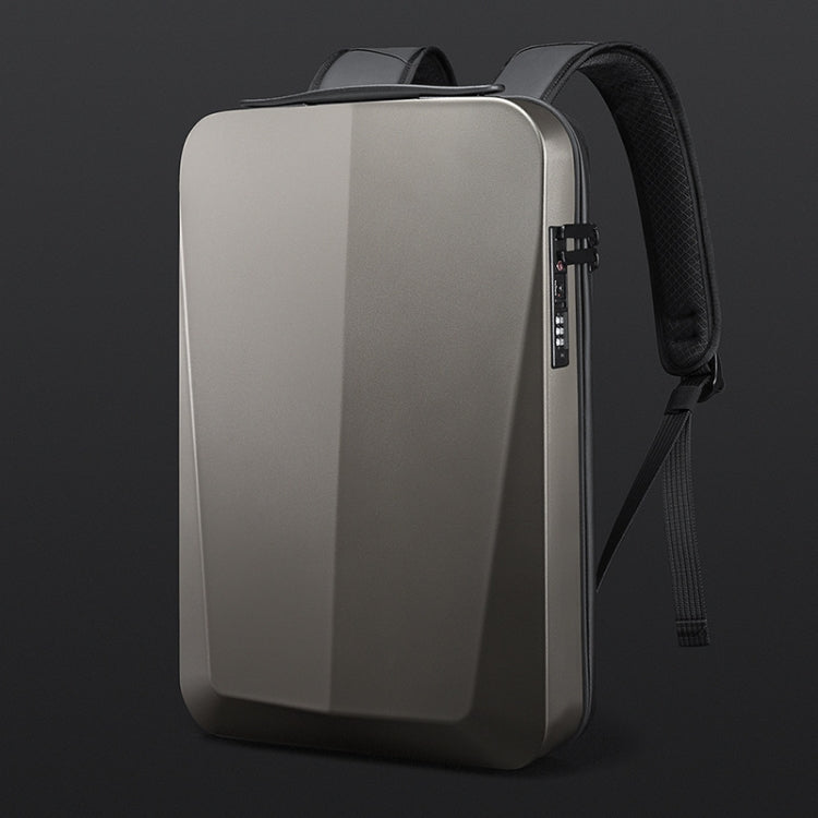 BANGE BG-22201 Business Hard Shell Computer Bag Men Backpack Waterproof กระเป๋าเดินทาง, Black, Silver White, Titanium